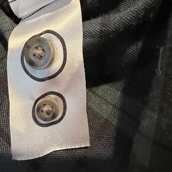 UNTUCKIT Vittorio‎ Green/Navy Plaid Flannel Button Down Shirt | Men's M Slim Fit - Picture 7 of 7